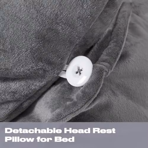 OHS Grey Cuddle Cushion with Height Adjustable Head Rest and Neck Support for Adults and Kids – 2