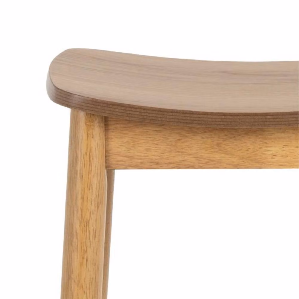 netfurniture Soho Bar Stool Set of 2 in Matt Oak Brown – 3
