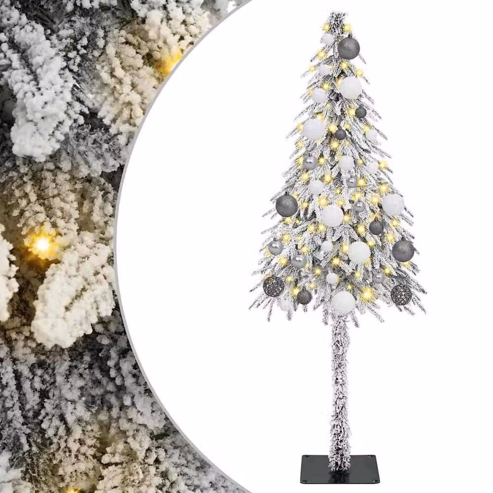 Berkfield Home White Christmas Tree with 150 LEDs, Height: 120 cm – 2
