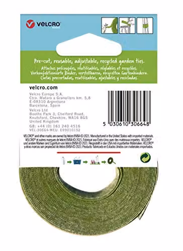 VELCRO Brand One Wrap Plant Ties, Green, 1.2 x 20 cm – 2