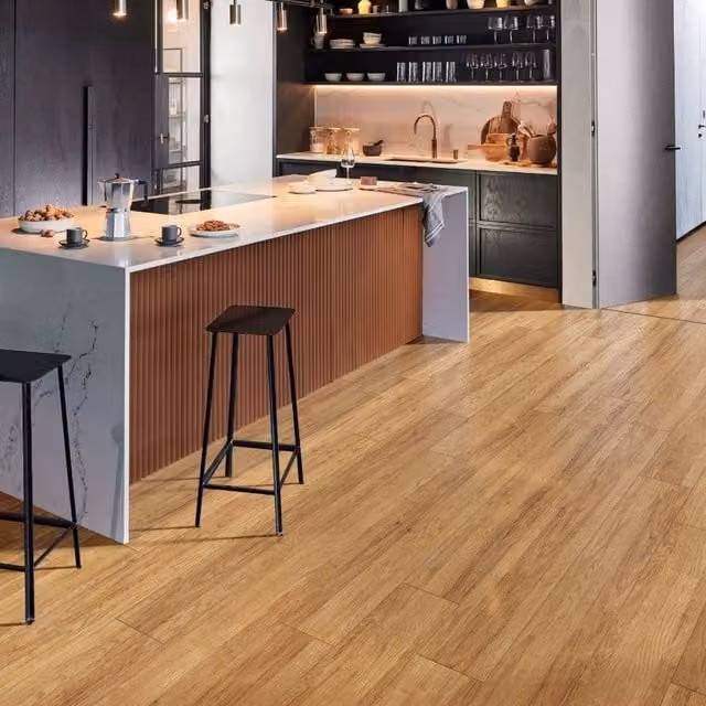 Vinyl Flooring UK Chene44 Lacquered Engineered Wood Flooring Plank in Brown