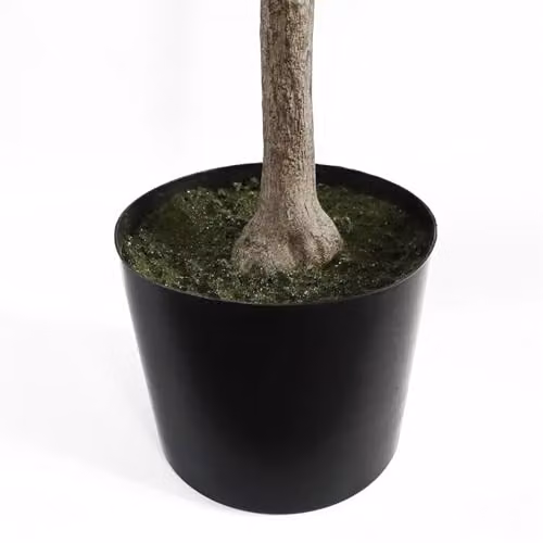 Botanik UK Artificial Lemon Tree in Green with Black Plastic Pot, Height: 120 cm – 6
