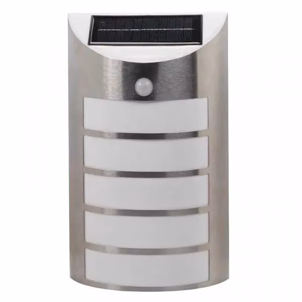 Marco Paul 3 Pack of Silver Solar LED Security Floodlights with Motion and Dusk Sensors – 3