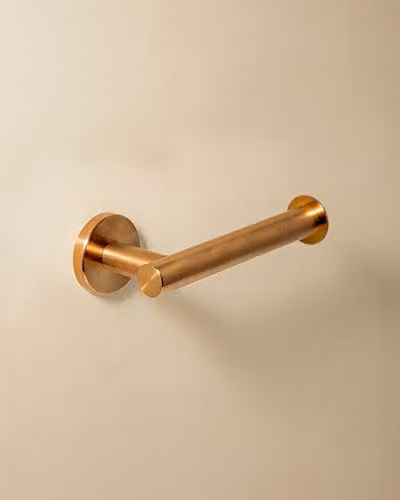 COSMIC Architect SP Wall Mounted Metal Toilet Roll Holder in Bronze/Gold – 2