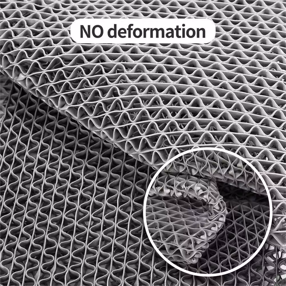 EONLION Non Slip Grey Rubber Floor Mat, W/D/H: 100 x 100 x 0.5 cm – 5