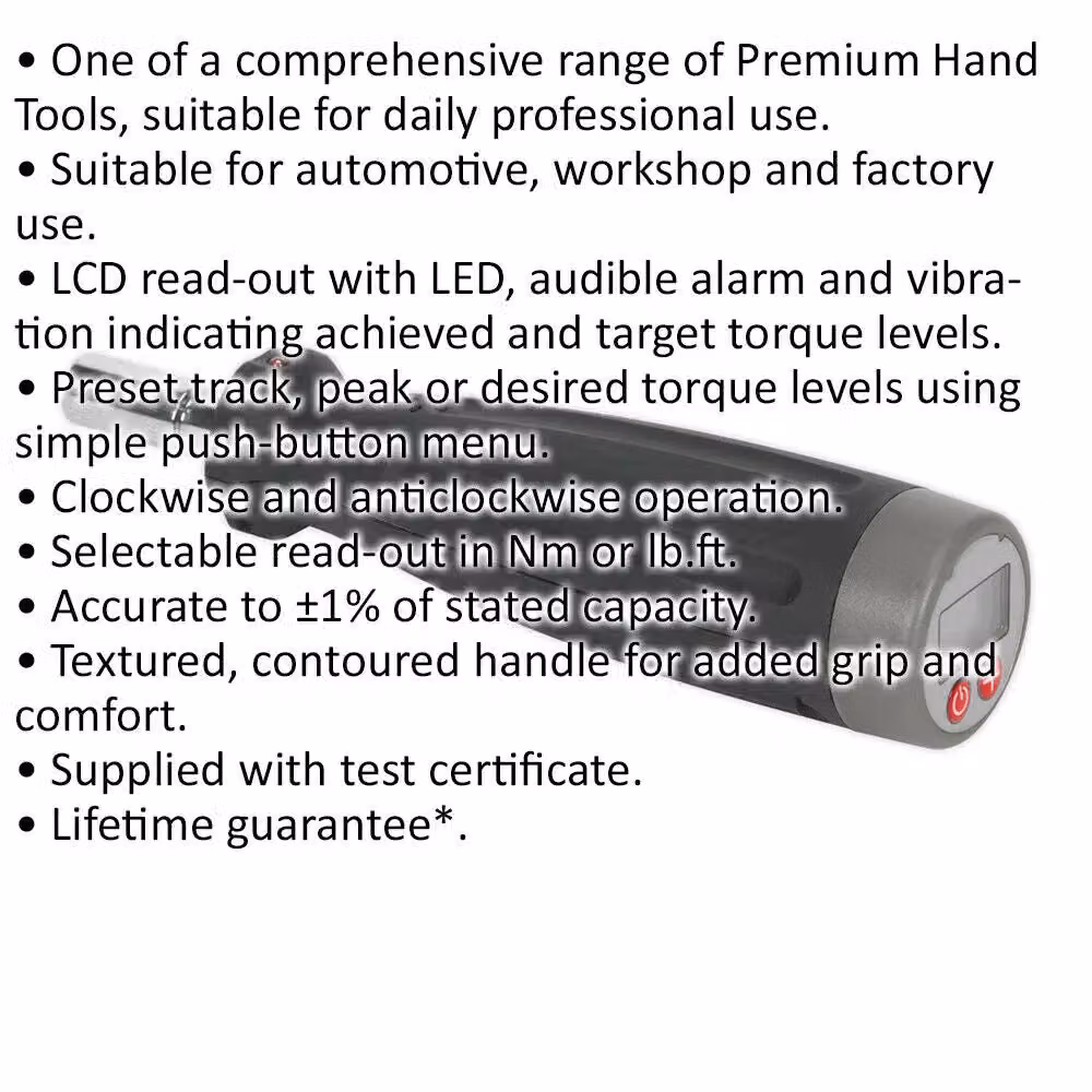 Loops Digital Torque Screwdriver 0.05 - 5Nm 1/4" Hex Drive Precision Automotive Tool in Black and Multicolour – 2