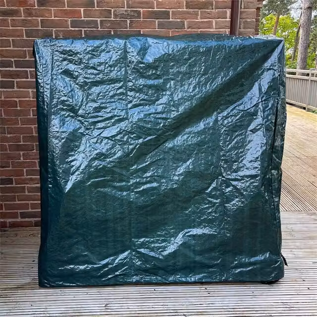 Nordara Waterproof Green Polyethylene Table Tennis Cover for Outdoor Garden Use – 1