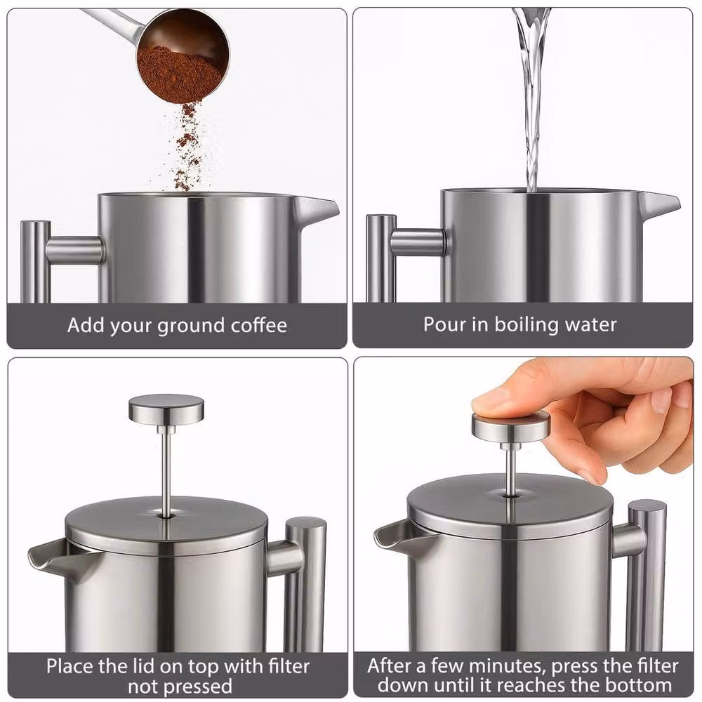 PAWNORA Insulated Coffee Maker in Silver – 4