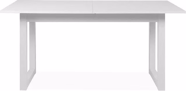 CALICOSY Denver Extendable Rectangular Dining Table in White – 1