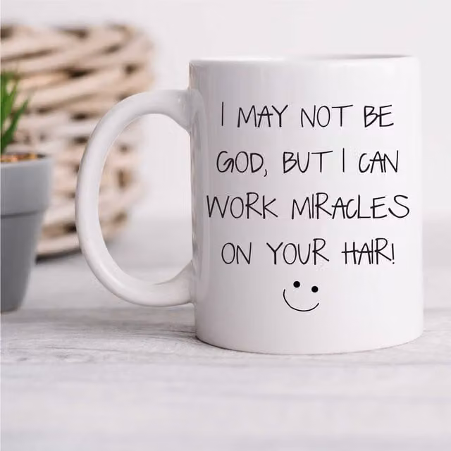 60 Second Makeover Limited Hairdresser Miracles Funny Ceramic Mug in White