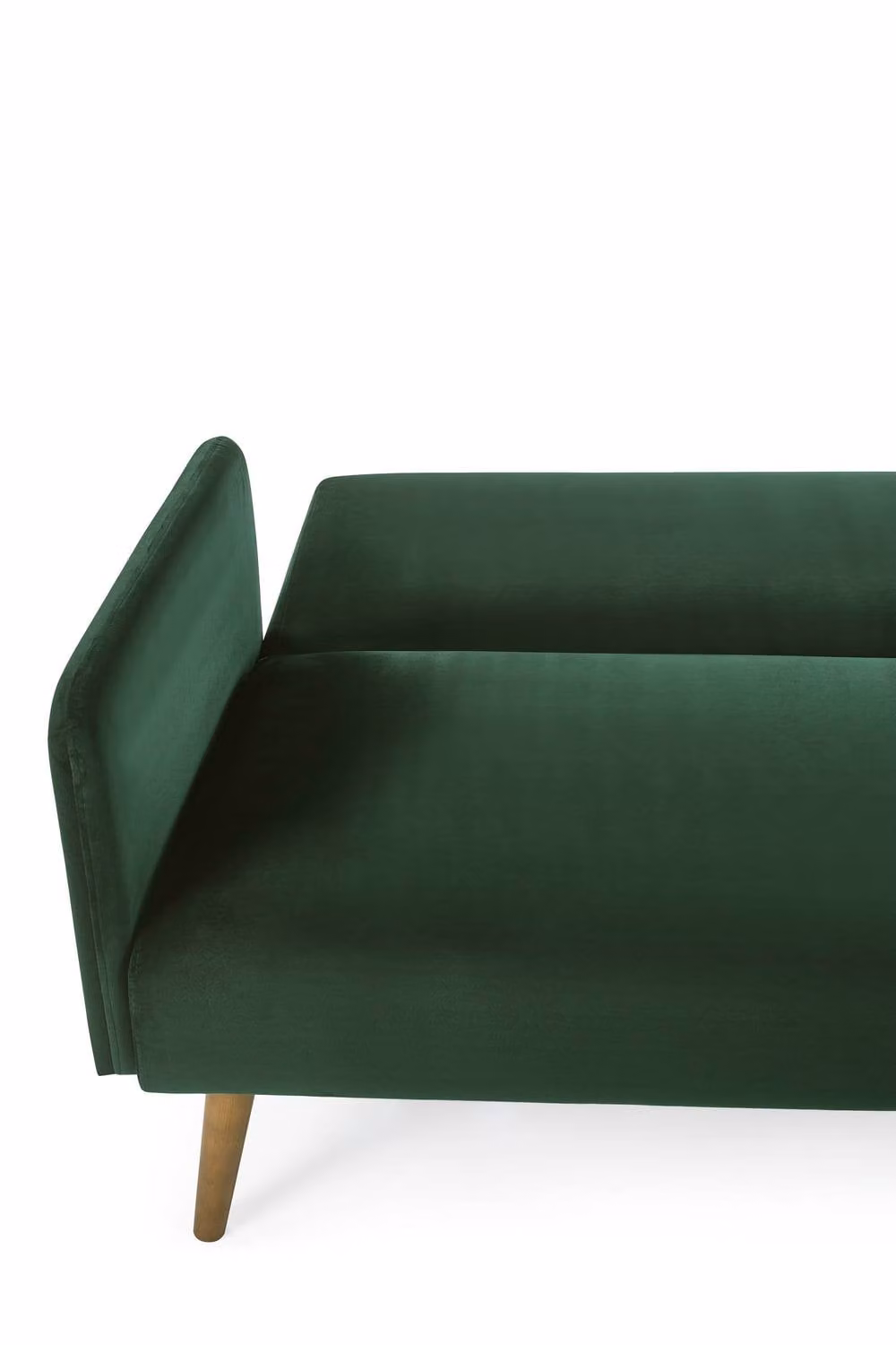 Julian Bowen Andi Green Velvet Fabric 3 Seater Sofa Bed – 3