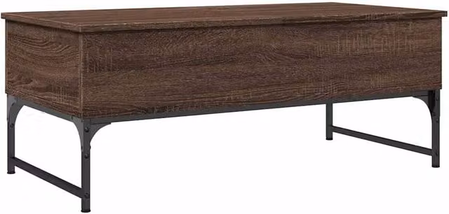 Berkfield Home Brown Oak Coffee Table with Lift Mechanism, W/D/H: 100 x 50 x 40 cm