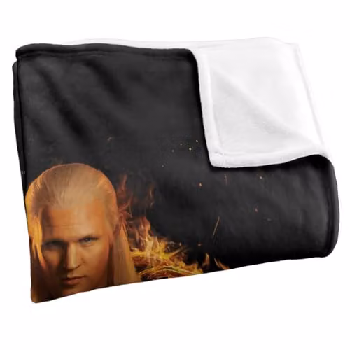 LOGOVISION House of the Dragon Daemon Poster Super Soft Fleece Throw Blanket, Multicolour, W/D/H: 91 x 147 cm – 2