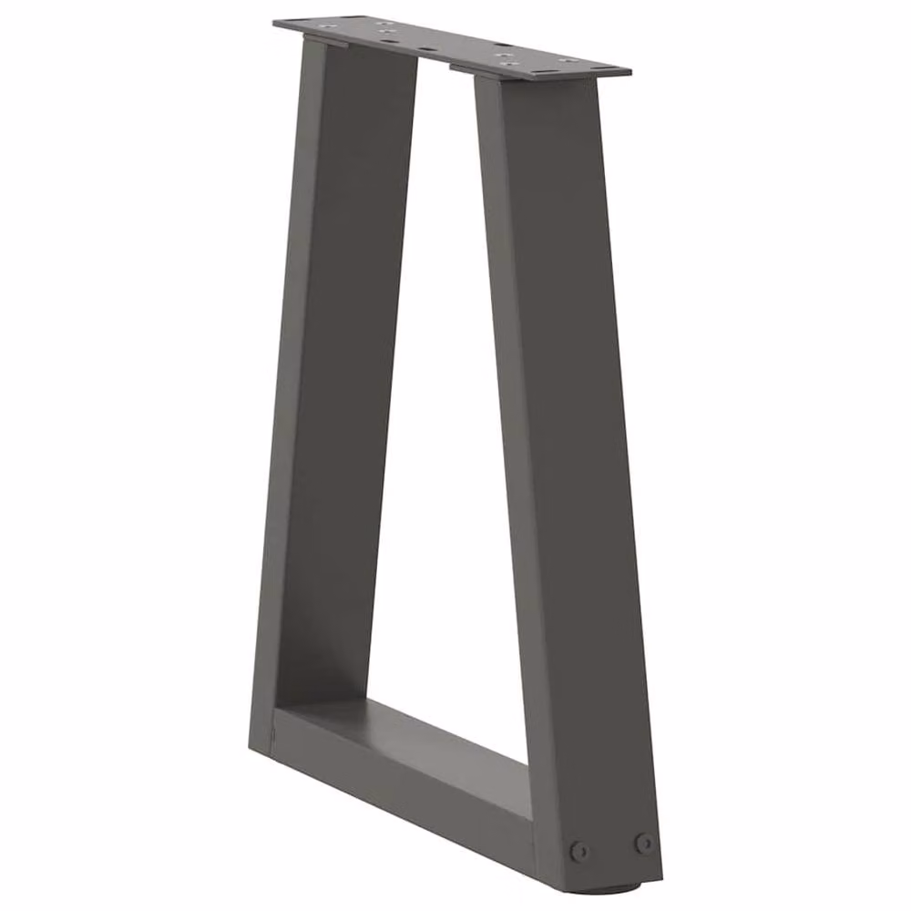Berkfield Home V-Shape Dining Table Legs, 2 Piece Steel Set in Anthracite, W: 28 cm, H: 42-43.3 cm – 3
