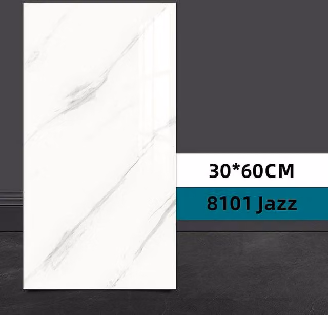 YnysTec 10 Pack Self-Adhesive PVC Marble Look Wall Stickers for Kitchen and Bathroom in White