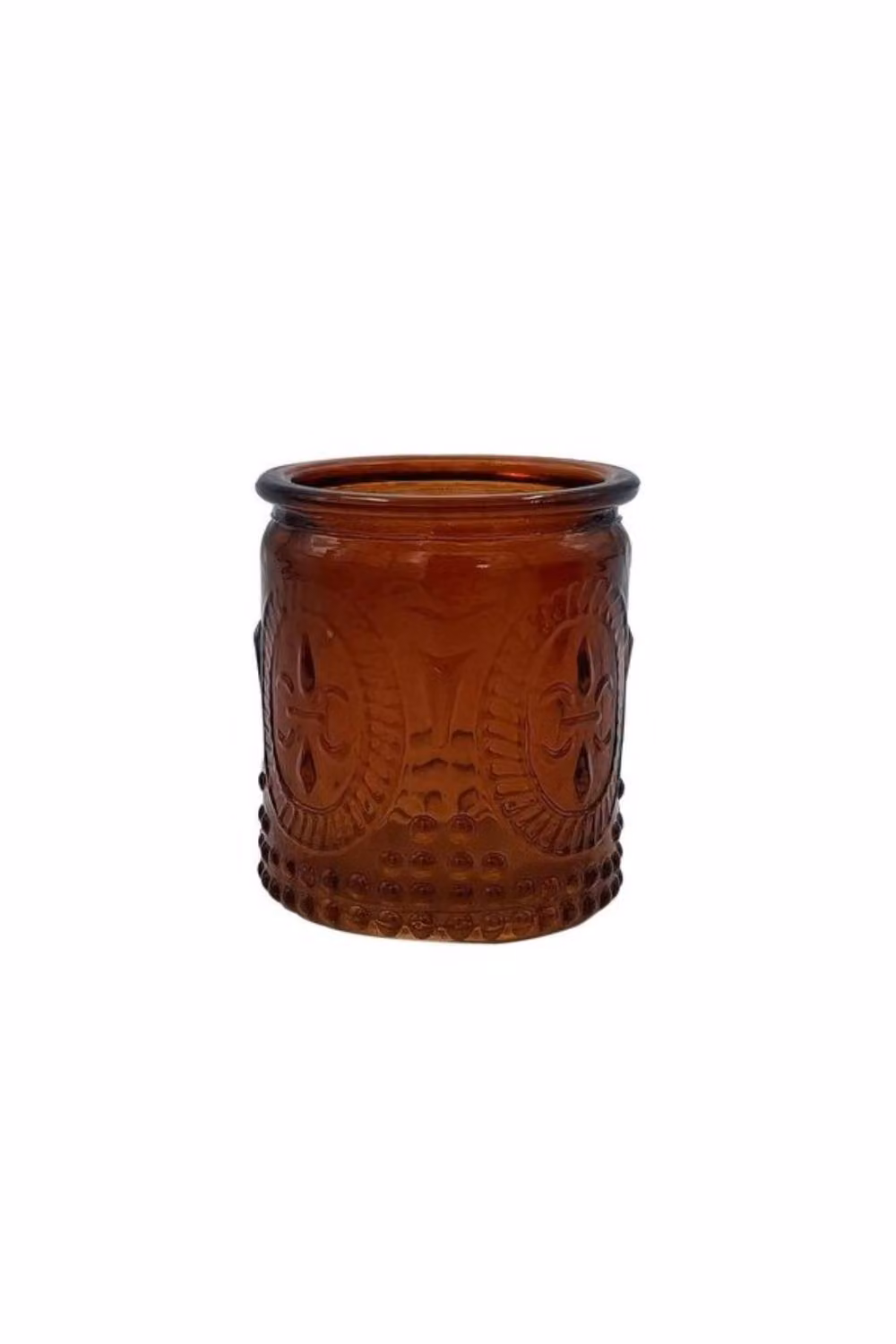 KDMD Brown Honey Serenity Glass Votive Set, 12 Pack, H: 7 cm, W: 6 cm – 2