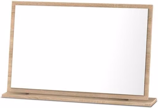 Welcome Dorset Large Rectangular Dressing Table Mirror in Brown Wood