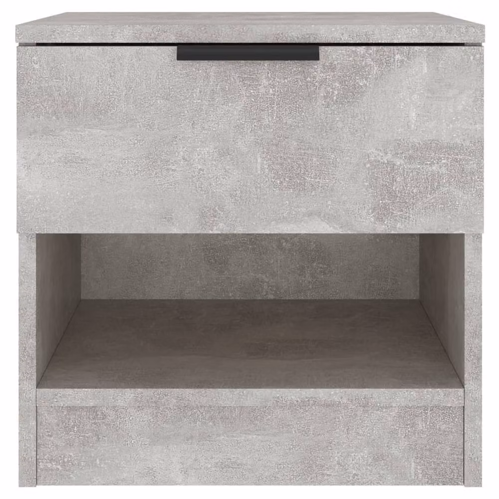 Berkfield Home Elegant Bedside Cabinets, 2 Piece Set in Concrete Grey Engineered Wood – 3