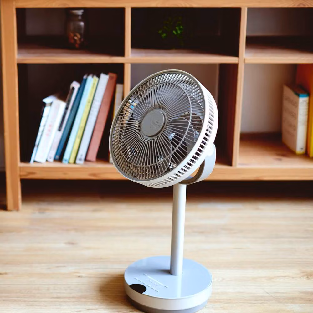 Doshisha Kamomefan +c Move Silent 3D Auto-Oscillation Floor Fan in White – 3
