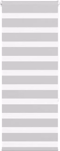 Berkfield Home Zebra Blind in Light Grey, W: 65 cm, H: 150 cm