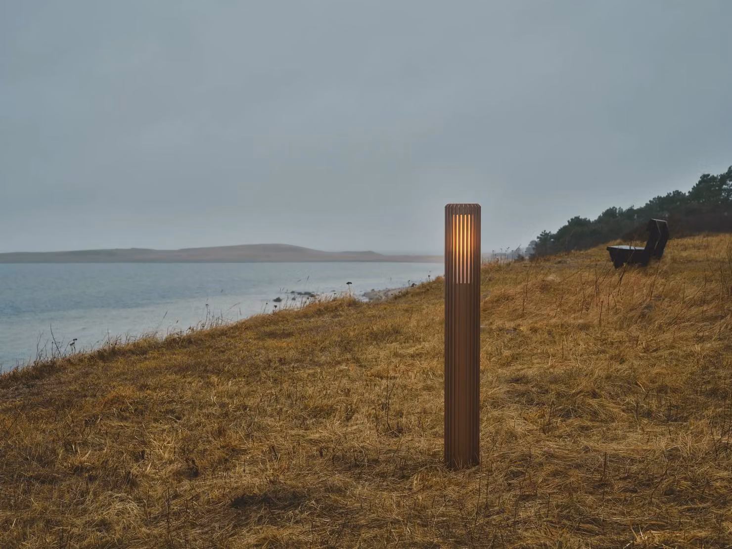 Nordlux Aludra Outdoor Post Light, Brown Metal, E27, IP44, Saltwater Resistant – 2