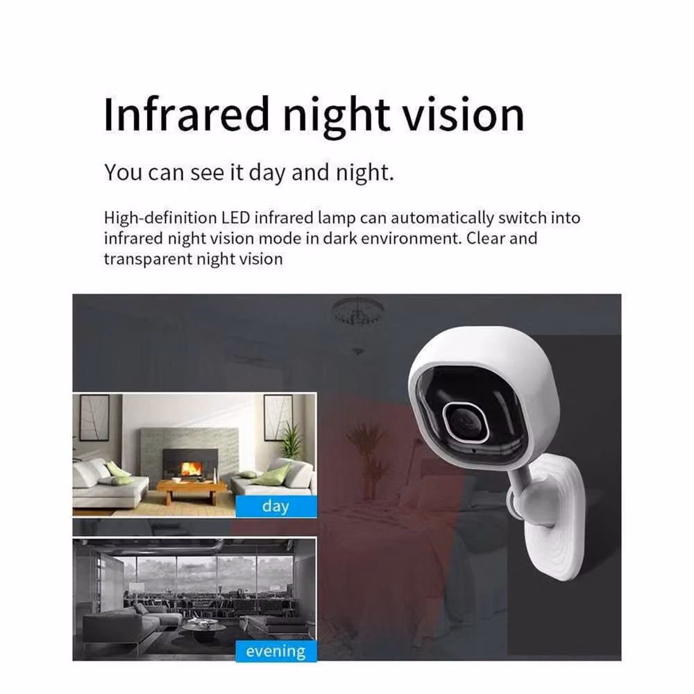 Nordara 1080P HD Mini Wireless WiFi Indoor IP Security Camera, White – 4