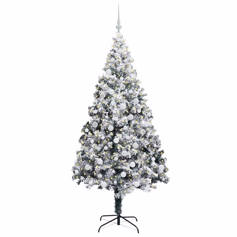 Berkfield Home Artificial Christmas Tree with 300 LEDs in Green, Height: 180 cm – 3