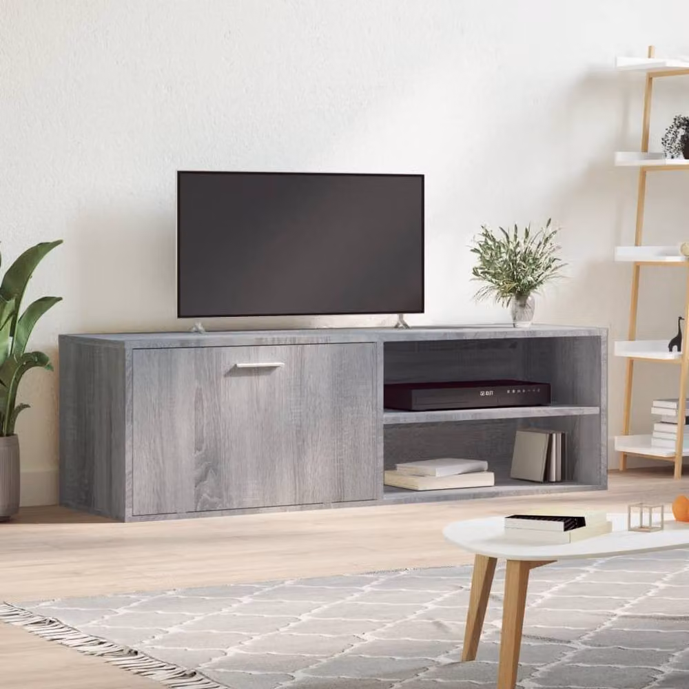 Berkfield Home Grey Sonoma TV Cabinet in Engineered Wood W/D/H: 120 x 34 x 37 cm – 2