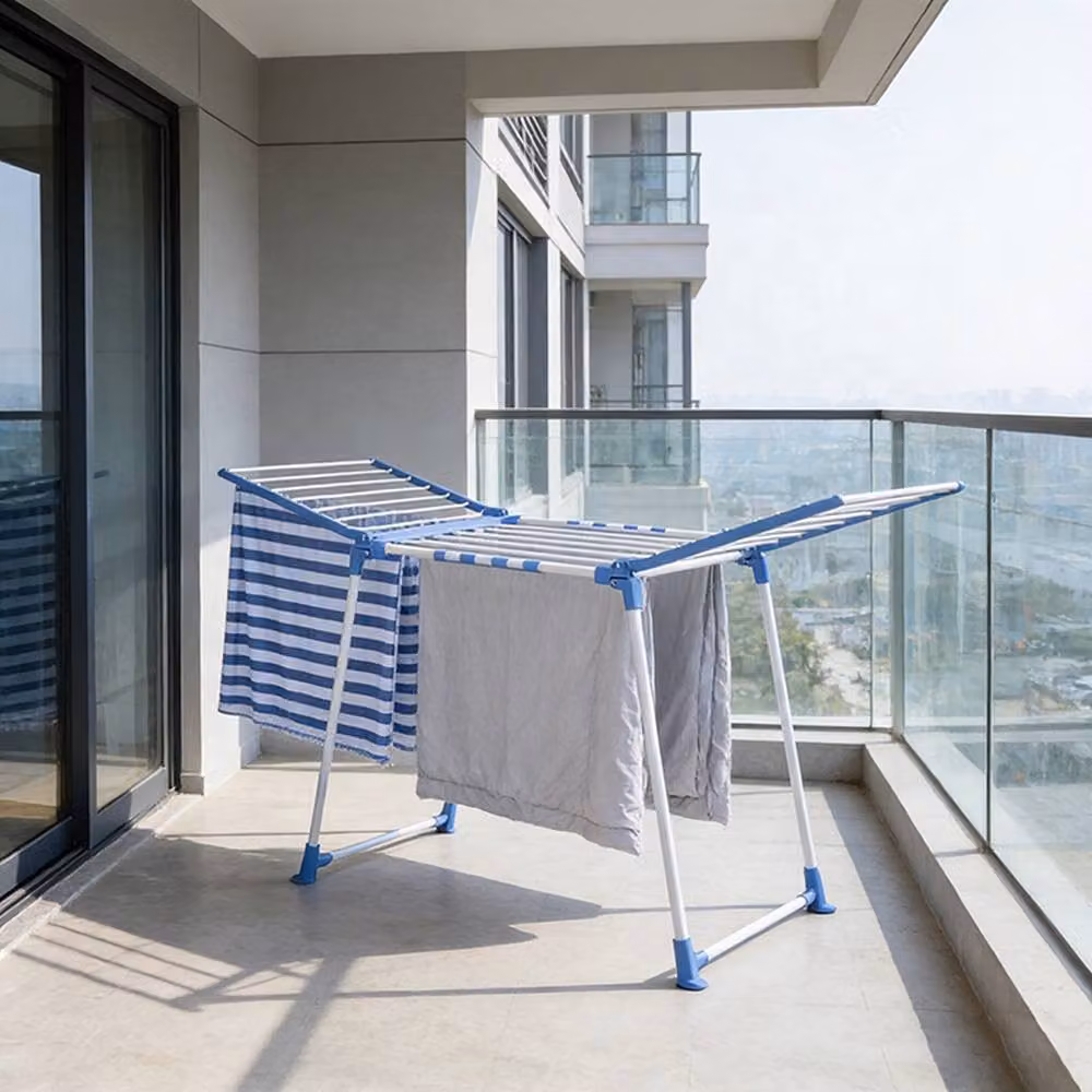 Ventryn Multicolour Folding Winged Clothes Airer Drying Rack with Coated Steel Frame – 2