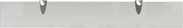 Berkfield Home Modern Floating Glass Wall Shelf, Clear, W: 70 cm, D: 10 cm, Thickness: 8 mm