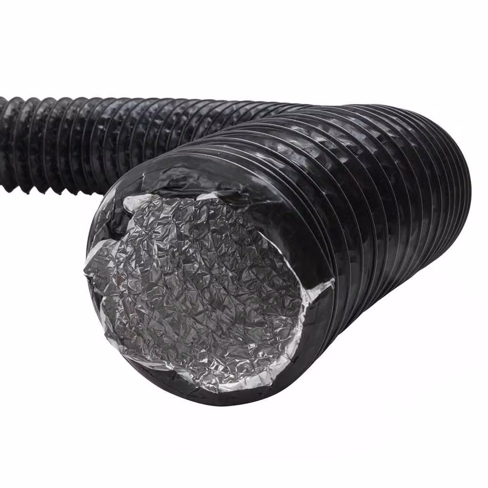 SPETLEK Black Aluminium and PVC Flexible Ventilation Air Ducting Pipe – 5