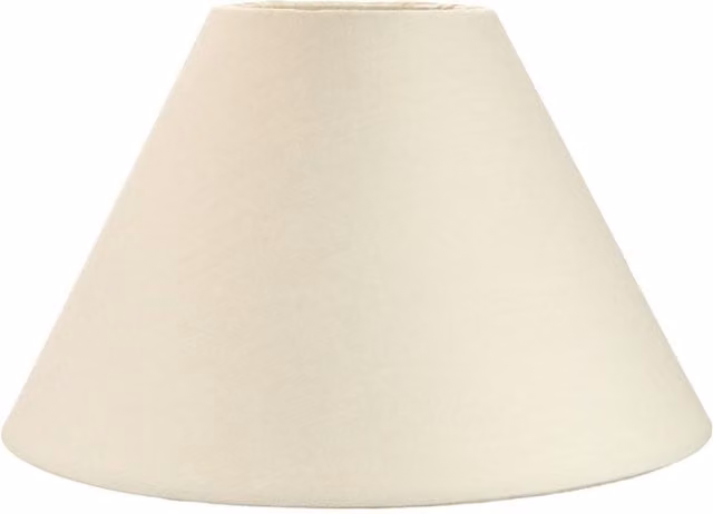 Happy Homewares Traditional Cotton Coolie Lampshade in Beige, Diameter: 20.32 cm