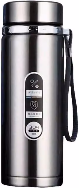 SPETLEK Stainless Steel Vacuum Insulated Thermos Water Bottle, Silver, 1 l – 1