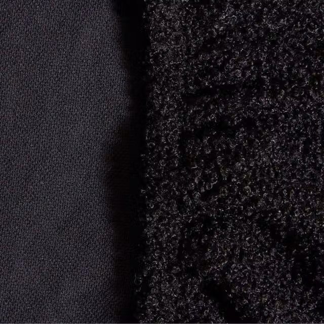 OHS Boucle Elastic Stretch High Back Dining Chair Protector Cover in Black