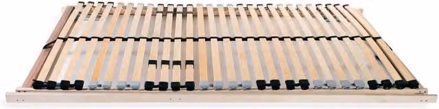 Berkfield Home 7-Zone Slatted Bed Base with 28 Beech and Birch Slats, W/D/H: 90 x 200 cm, Beige – 1