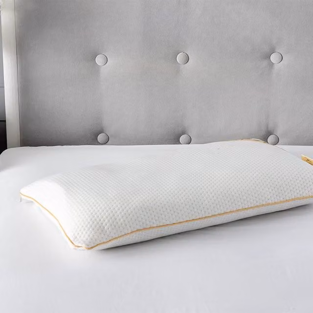 Snug City Orthopaedic Memory Foam Neck Support Pillow with Removable White Knit Cover