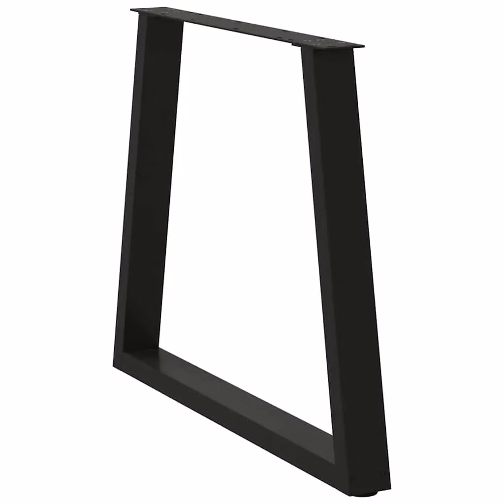 Berkfield Home V-Shape Dining Table Legs, 2 Pieces, Black Steel, H: 72-73.3 cm x W: 70 cm – 3