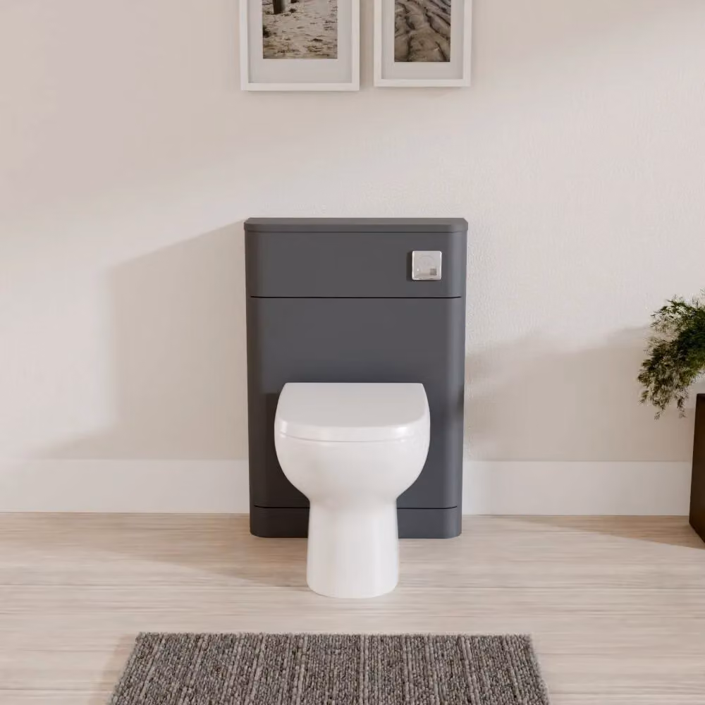 Balterley Modern Matt Dark Grey Freestanding Floor Standing WC Toilet Unit Width: 55 cm – 2
