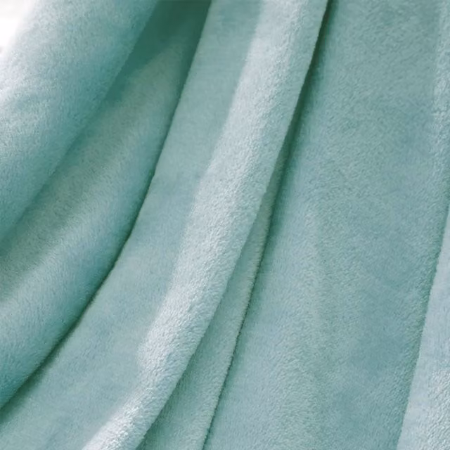 Brentfords Super Soft Blue Fleece Blanket, W/D/H: 200 x 200 x 0 cm