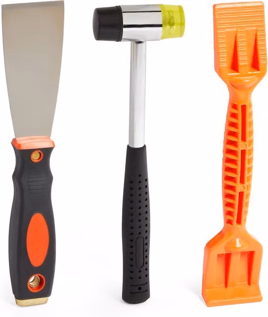 VonHaus 3 Piece Window Glazing Tool Kit in Black
