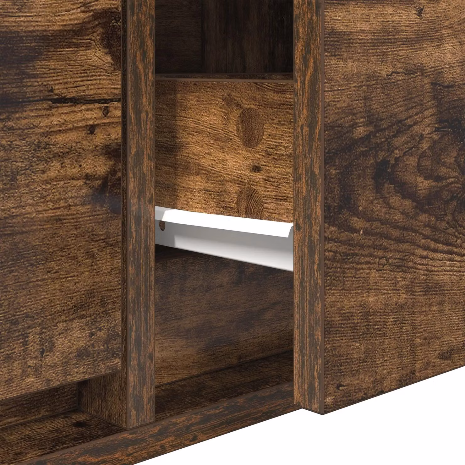Berkfield Home Modern Smoked Oak TV Cabinet in Brown, W/D/H: 100 x 31 x 25.5 cm – 3