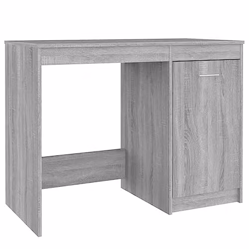 vidaXL Modern Grey Writing Desk in Engineered Wood W/D/H: 100 x 50 x 76 cm – 1