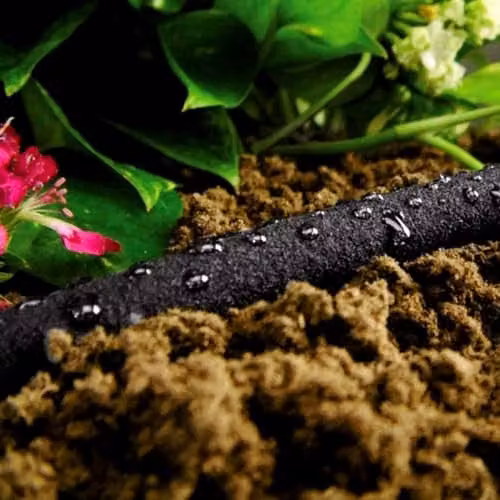 SolaDirect Soaker Hose Porous Pipe with Connectors and 5 Pegs, Black, 7.5 m – 7