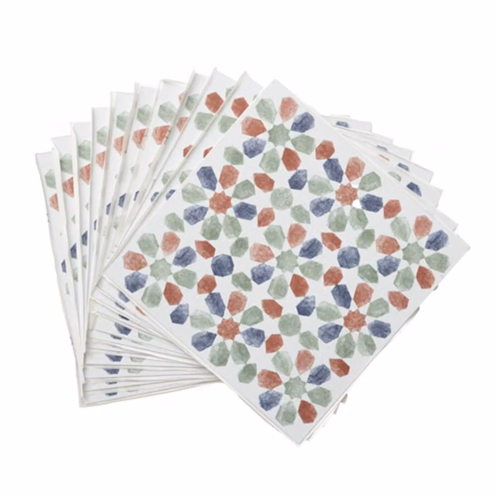D-C-Fix Spanish Leaves Self Adhesive Vinyl Floor Tiles, Multicolour, Pack of 11, W/D/H: 30.48 x 30.48 x 30.48 cm – 2