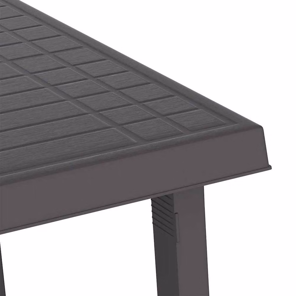 Berkfield Home Camping Table in Anthracite and Black with Wooden Look, W: 79 cm, D: 56 cm, H: 64 cm – 5