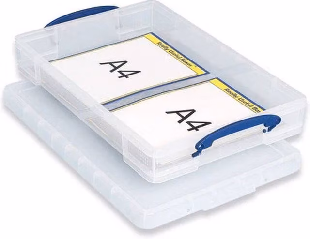 FORGEVIO 10 Litre Transparent Plastic Stackable Storage Box with Lid