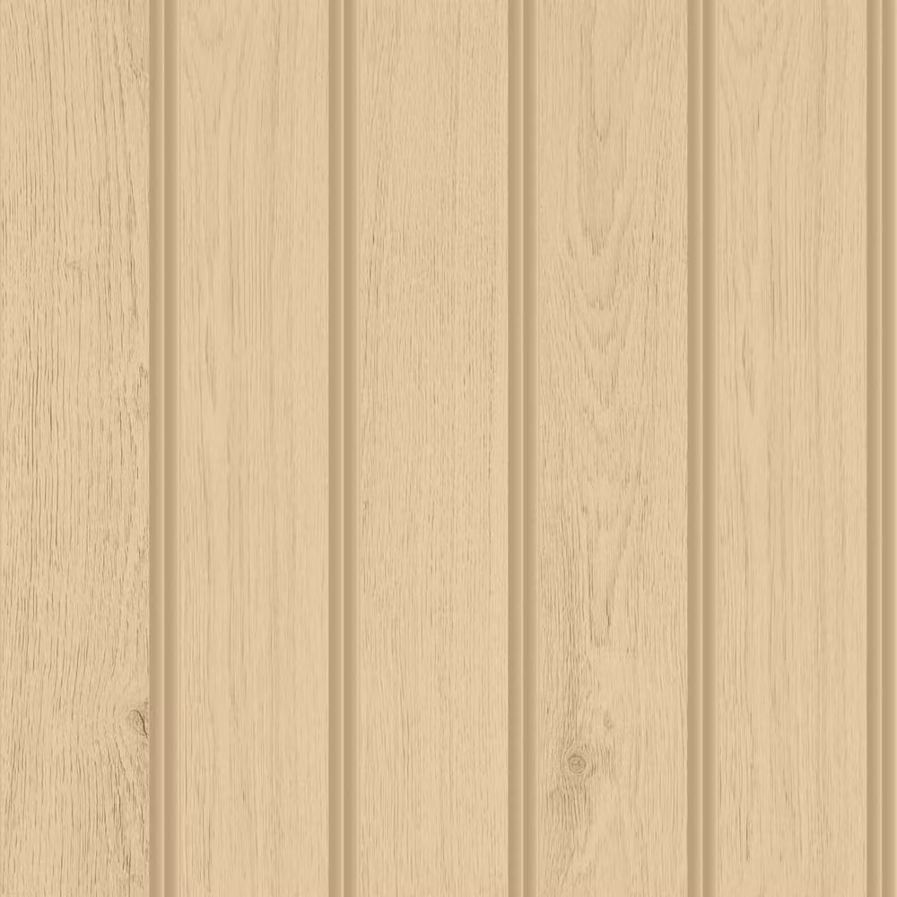 Hoopla Walls Tongue and Groove Sand Striped Wallpaper in Natural, 10m Roll – 2