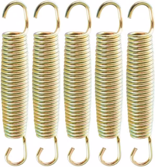 AREBOS Replacement Trampoline Spring Set, 36 Pieces, 215mm, Gold