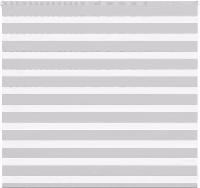 Berkfield Home Zebra Blind in Grey Polyester, W: 155 cm x H: 100 cm