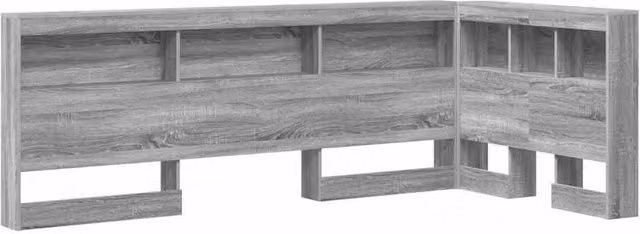 Berkfield Home Grey Sonoma Storage Headboard with Integrated Shelf, Width: 90 cm – 1